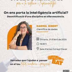 El Col·legi Claver tanca el cicle de xerrades amb una conferència sobre intel·ligència artificial