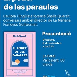Presentació del llibre 'El poder de les paraules' de Sheila Queralt