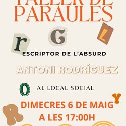 Taller de paraules a càrrec de l'Antoni Rodríguez