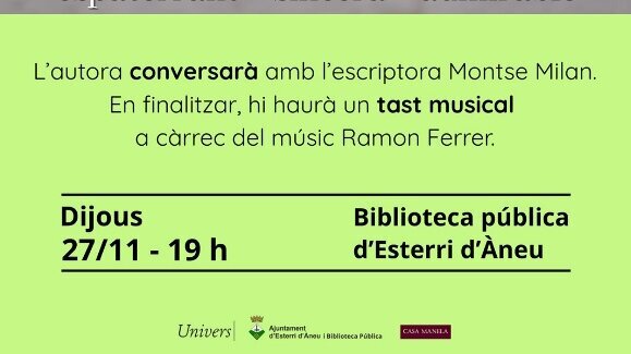 Presentació a Esterri d'Àneu del llibre 'Perfectament imperfecta', amb la seva autora, Carla Gràcia