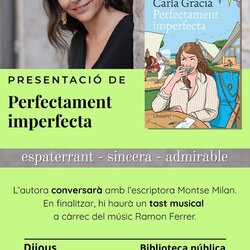 Presentació a Esterri d'Àneu del llibre 'Perfectament imperfecta', amb la seva autora, Carla Gràcia