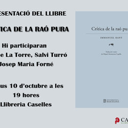 'Crítica de la raó pura' d'Immanuel Kant