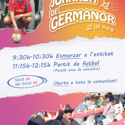 Jornada de Germanor, amb esmorzar a l'entitat i partit de futbol