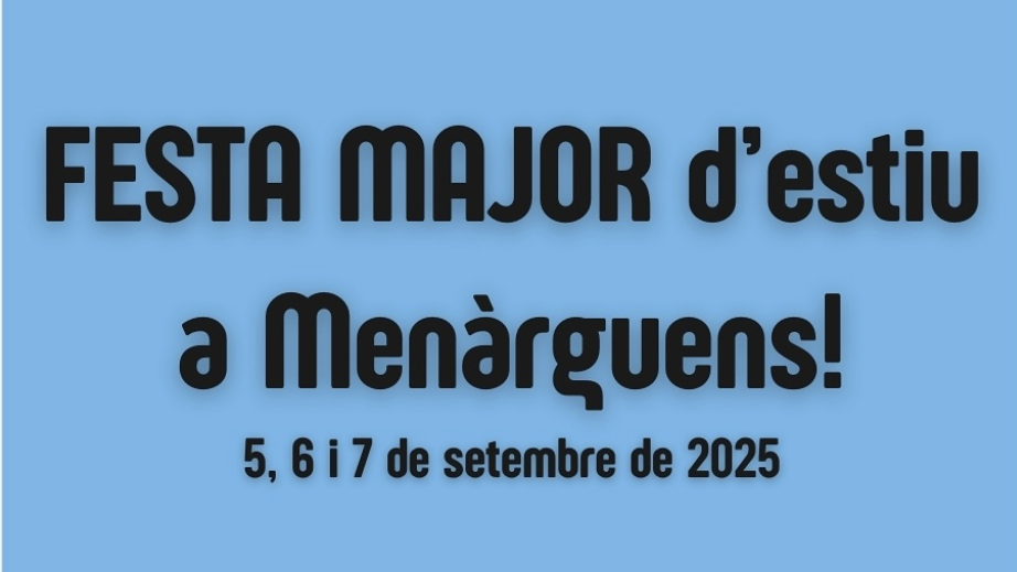 Festa Major de Menàrguens