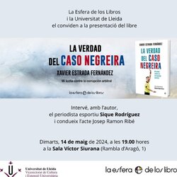 Presentació del llibre 'La Verdad sobre el caso Negreira', de Xavier Estrada Fernàndez