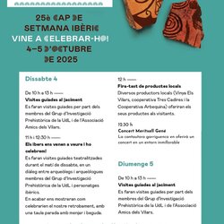 25è cap de setmana ibèric. La fortalesa dels vilars.