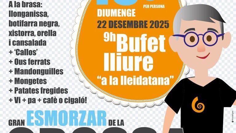 Gran esmorzar de la Grossa a la Fecoll