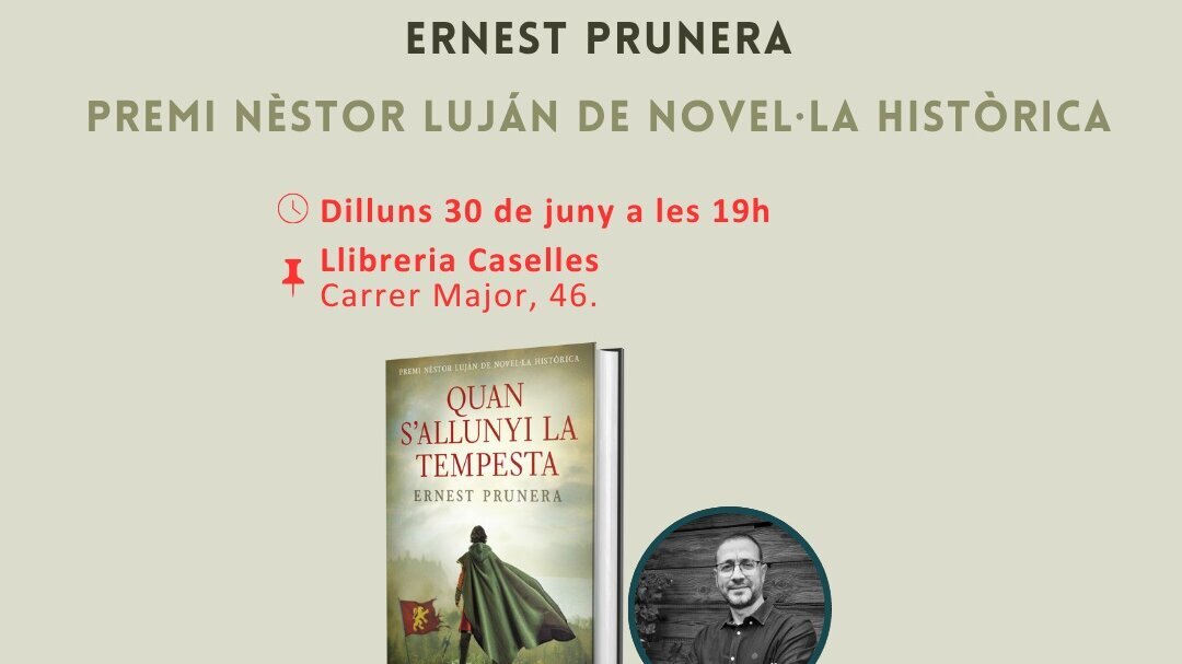 Presentació del llibre 'Quan s'allunyi la tempesta', premi Nèstor Luján de Novel·la Històrica 2025