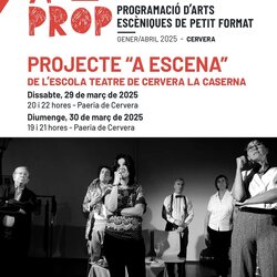 Representació de “Frederic Casamajó i Sanpere”, peça teatral de proximitat