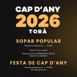 Cap d'Any a Torà