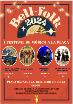 El 1er Festival Bell-Folk omple de música Bell-lloc d’Urgell