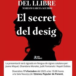 Presentació del llibre 'El secret del desig', de Míriam García Aguirre