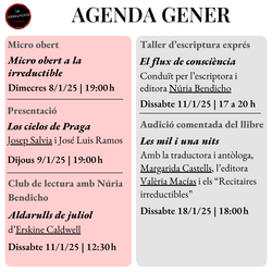 Agenda de gener a la Irreductible