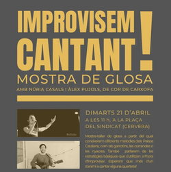 Improvisem cantant!