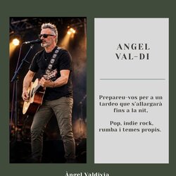 Actuació en directe de l'artista Ángel Val-di