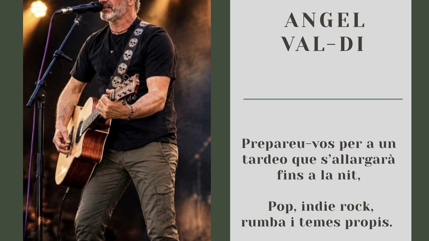 Actuació en directe de l'artista Ángel Val-di