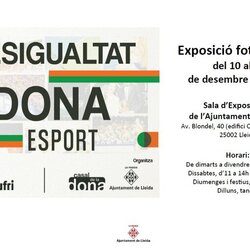 Exposició “Desigualtat, dona i esport”