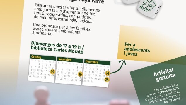 Tarde de jocs de taula en família amb la Bego Gaya Farré.