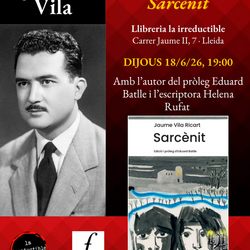 Presentació del llibre Sarcènit, de Jaume Vila Ricart