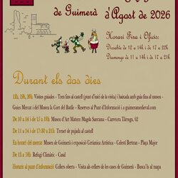 31ª edició del Mercat Medieval de Guimerà