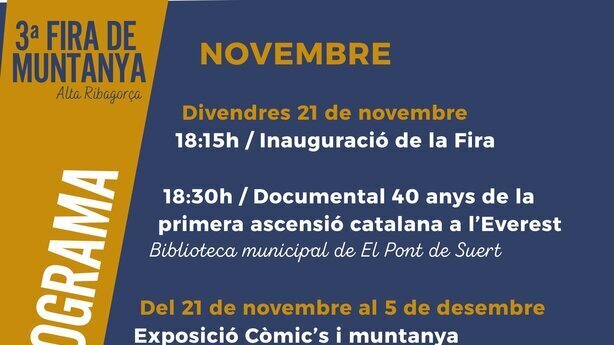 40 anys de la primera ascensió catalana a l'Everest. (3ª Fira de Muntanya de l'Alta Ribagorça)