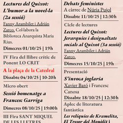 Activitats de la Irreductible el mes d'octubre