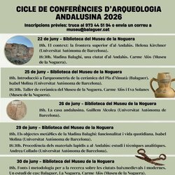 Cicle de conferències d’arqueologia andalusina