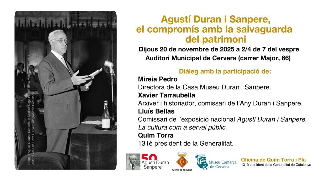 Agustí Duran i Sanpere, el compromís amb la salvaguarda del patrimoni
