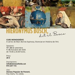 'Hieronymus Bosch', curs monogràfic de l'artista