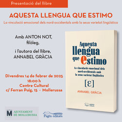 Presentació del llibre 'Aquesta llengua que estimo', d'Anabel Gràcia