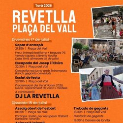 Revetlla a la plaça del Vall