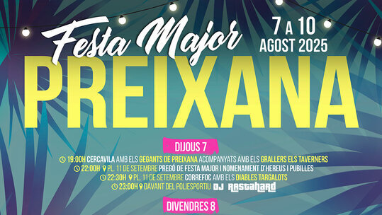 Festa Major de Preixana