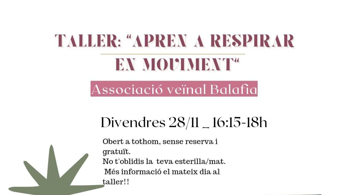 Taller: Aprèn a respirar en moviment