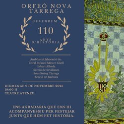 Concert dels 110 anys de l'Orfeó Nova Tàrrega
