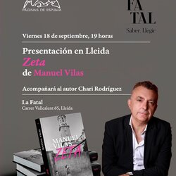 Presentació del nou llibre de Manuel Vilas, Zeta
