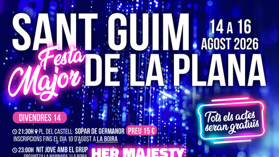 Festa Major de Sant Guim de la Plana