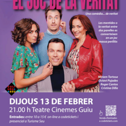 Teatre ‘El joc de la veritat’, una comèdia ‘de veritat’