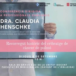 Conferència de la radióloga Claudia Henschke