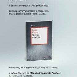 Presentació del llibre 'Bèsties en el foc', de Joan Roure