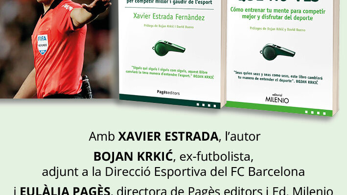 Presentació del llibre 'El partit que no veus', de l'exàrbitre Xavier Estrada Fernàndez
