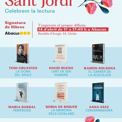 Signatura de diversos autors a Abacus Lleida