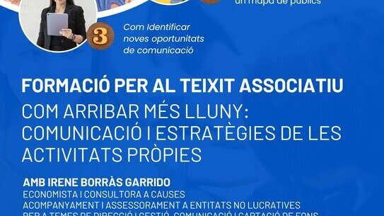 Formació gratuïta a tot el teixit associatiu de Lleida