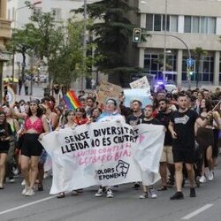 Manifestació Orgull LGTBIQA+ a la ciutat de Lleida