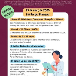 IRBLleida en ruta- Tallers científics per a infants