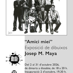 Exposició “Amici miei”. Dibuixos de Josep Maria Maya