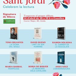 Signatura de diversos autors a la llibreria Caselles
