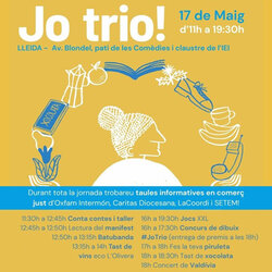 Fira pel Comerç Just a Lleida, que enguany porta el lema "Jo trio!"