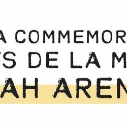 Jornada Commemoració dels 50 anys de la Mort de Hannah Arendt