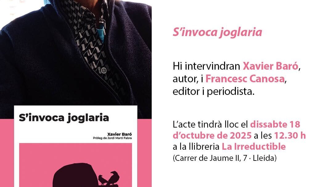 Presentació del llibre S'invoca joglaria de Xavier Baró