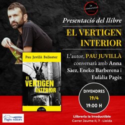 Presentació de la novel·la El vertigen interior, de Pau Juvillà